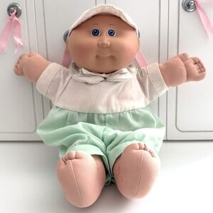 Vintage Coleco Cabbage Patch Preemie Blonde Hair with Blue Eyes